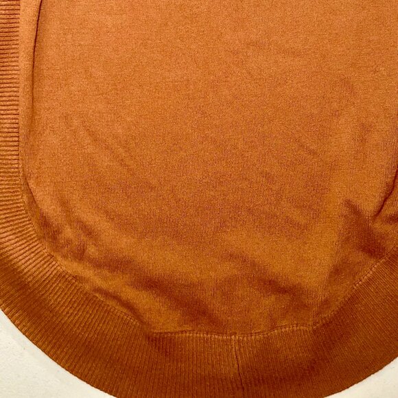 EXPRESS Terracotta Brown Rounded Hem Raglan Sweater - Size XS (NWOT) - Picture 7 of 14